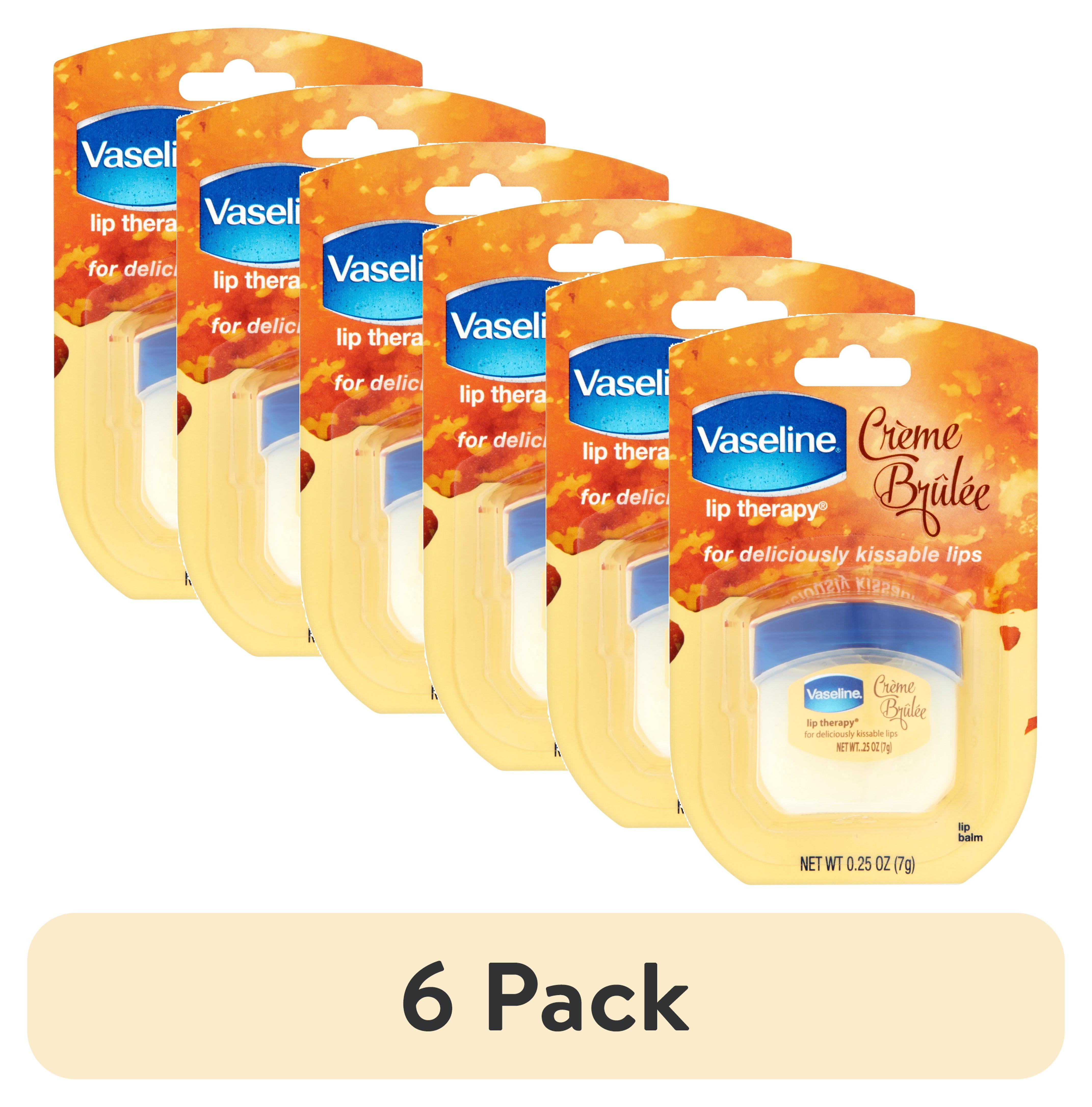 (6 pack) Vaseline Creme Brulee Lip Therapy Lip Balm, 0.25 oz