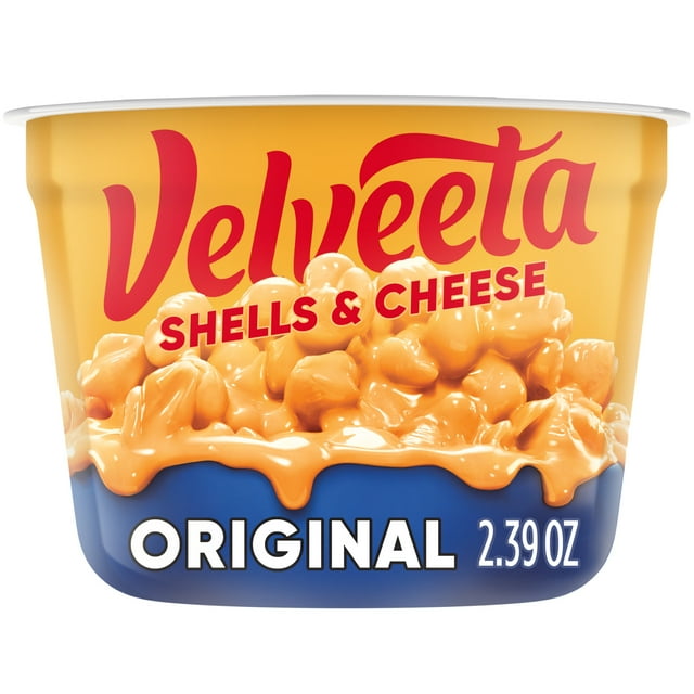 (6 pack) Velveeta Shells and Cheese Macaroni and Cheese Cups Easy Microwavable Dinner, 2.39 oz Cup