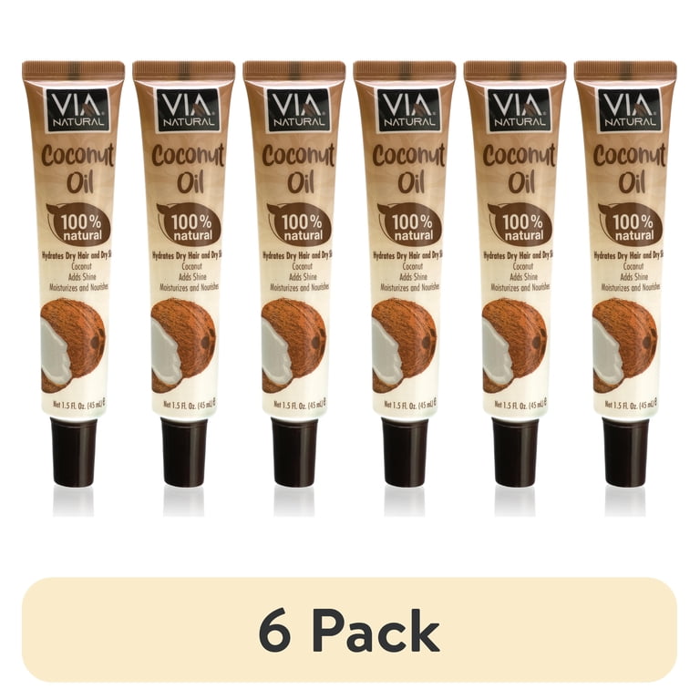 6 pack) Via Natural Ultra Care Moisturizing Coconut Oil for Hair