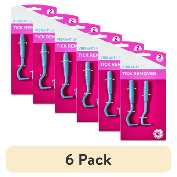 (6 pack) Vibrant Life Medium and Large Tick Removers, 2 Pack