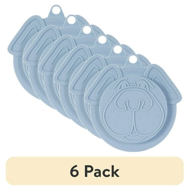 (6 pack) Vibrant Life Plastic Can Cover for Dog Food (Universal Size), Assorted Colors, 1 ct
