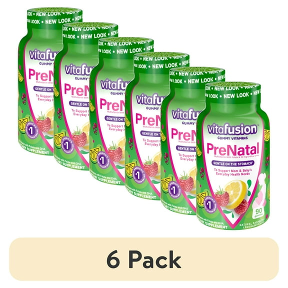 (6 pack) Vitafusion PreNatal Multivitamin Adult Gummies - 90 Count Each