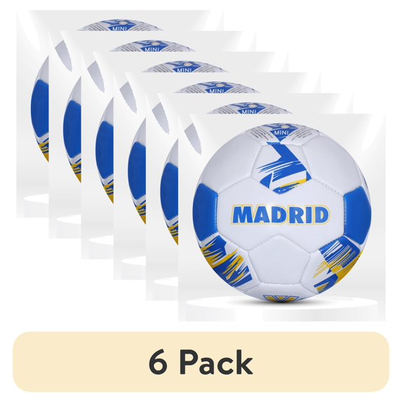 (6 pack) Vizari Club Soccer Ball for Youth & Adults | Sizes Mini, 3, 4, 5 | Perfect for Training & Matches - MADRID, 3
