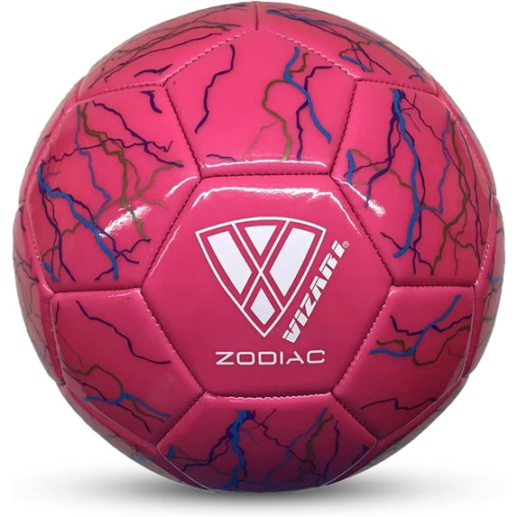 (6 pack) Vizari Zodiac Soccer Ball | Sizes 3, 4, 5 | Durable Waterproof Synthetic Leather | For Youth & Adults - PINK, 3