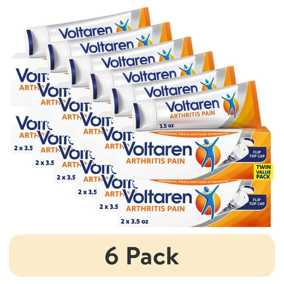 (6 pack) Voltaren Arthritis Pain Gel – Diclofenac Sodium Topical Gel, 1 percent (Nsaid) – 100 G x 2