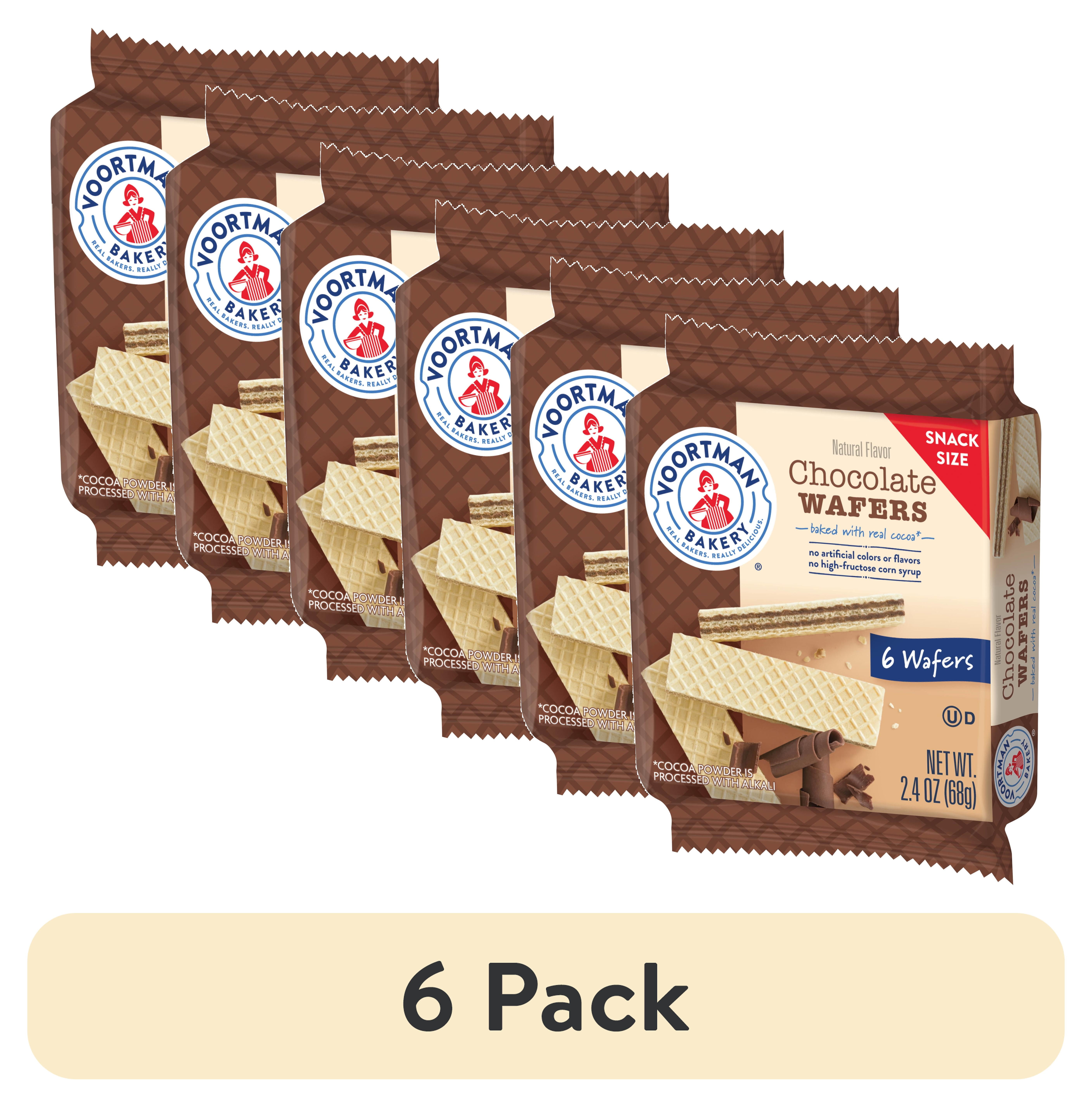 (6 pack) Voortman Chocolate Wafer 2.4 oz.
