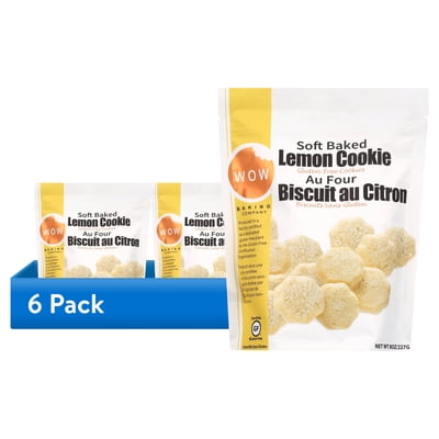 (6 pack) WOW Baking Soft-Baked Gluten Free Lemon Burst Cookies, 8 oz