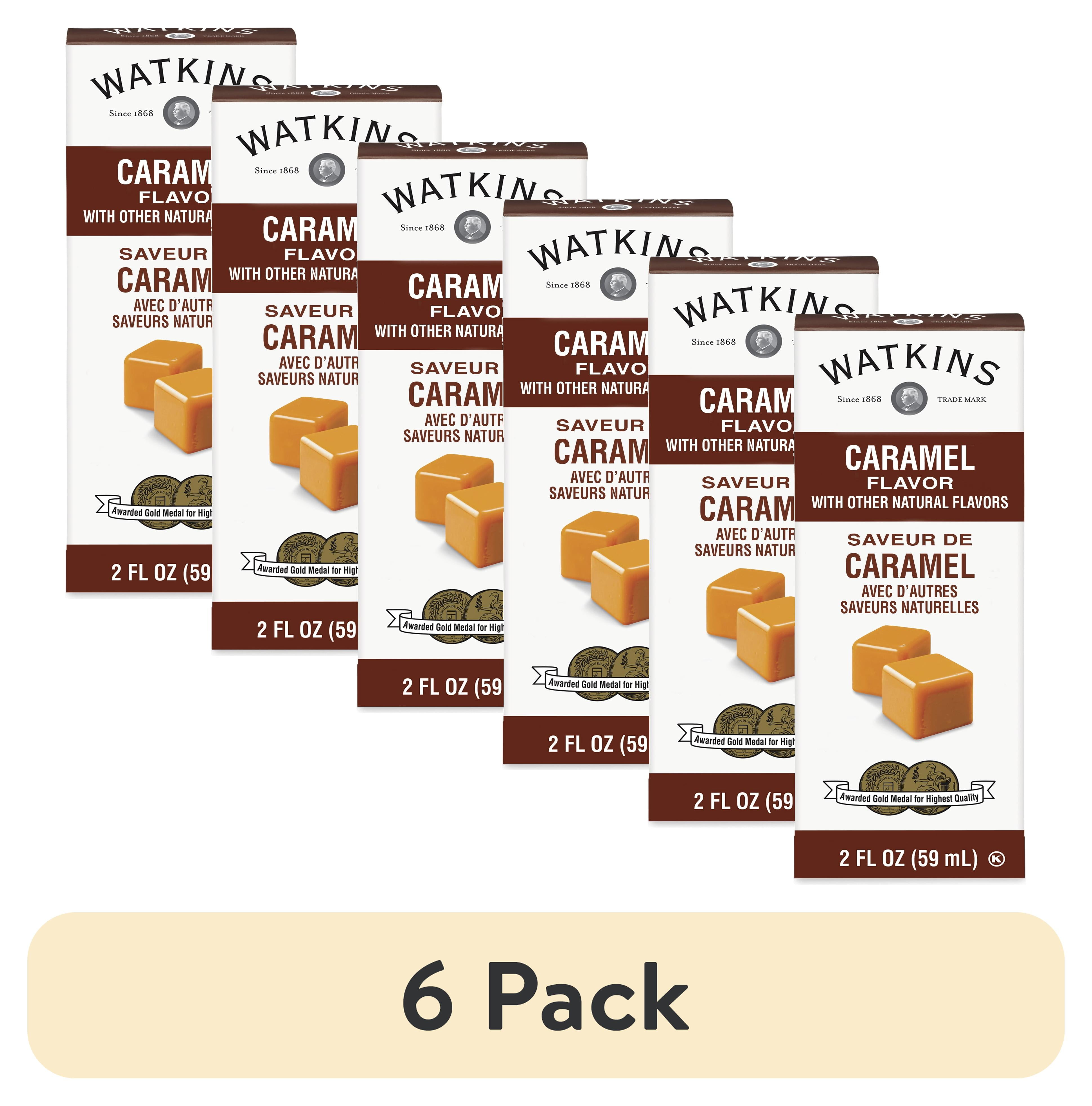 (6 pack) Watkins Imitation Caramel Extract, 2 fl oz (Plastic Container, Liquids)