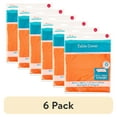 thumbnail image 1 of (6 pack) Rectangular 54" x 108" Tangerine Orange Plastic Table Cover, by Way To Celebrate, 1 of 6