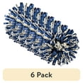 thumbnail image 1 of (6 pack) Way To Celebrate Shiny Metallic Pom Pom Gift Bow, Polypropylene, Blue, 4 in, 1 of 3