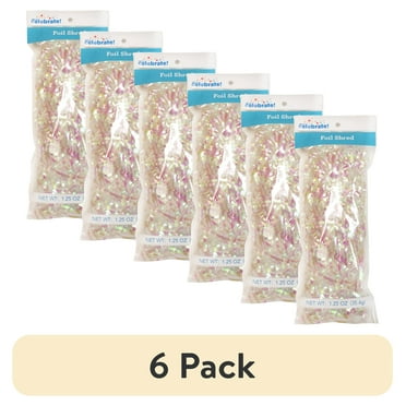 (6 pack) Iridescent Paper Shred, 1.25 oz, by Way To Celebrate