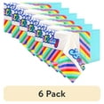 thumbnail image 1 of (6 pack) Retro Rainbow Birthday Plastic Party Tablecloth, 84in x 54in, 1 of 9