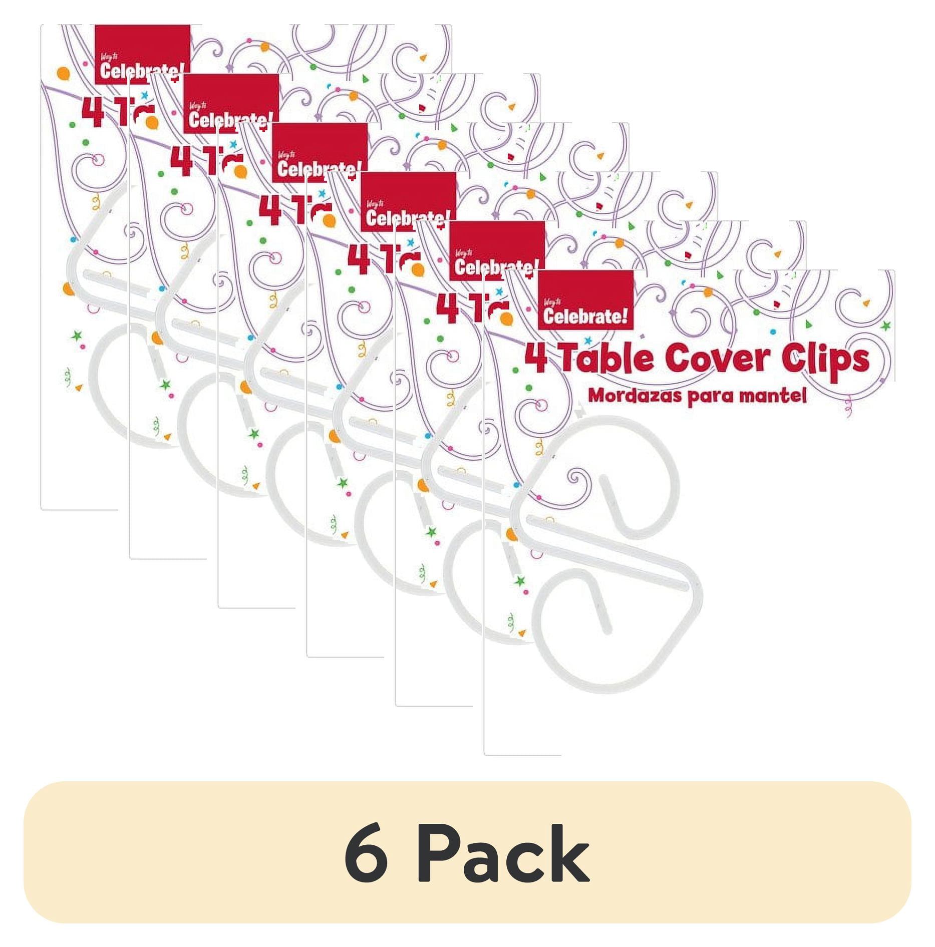 (6 pack) Way to Celebrate! Table Cover Clamps, 4ct