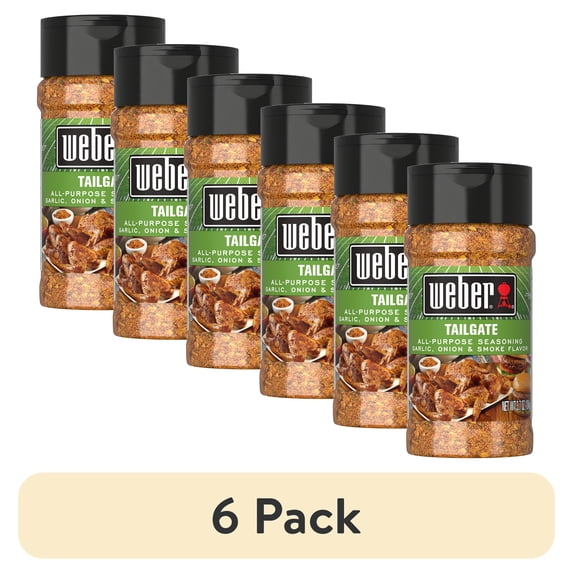 (6 pack) Weber Ultimate Tailgate Seasoning, 3.7 Ounce Shaker