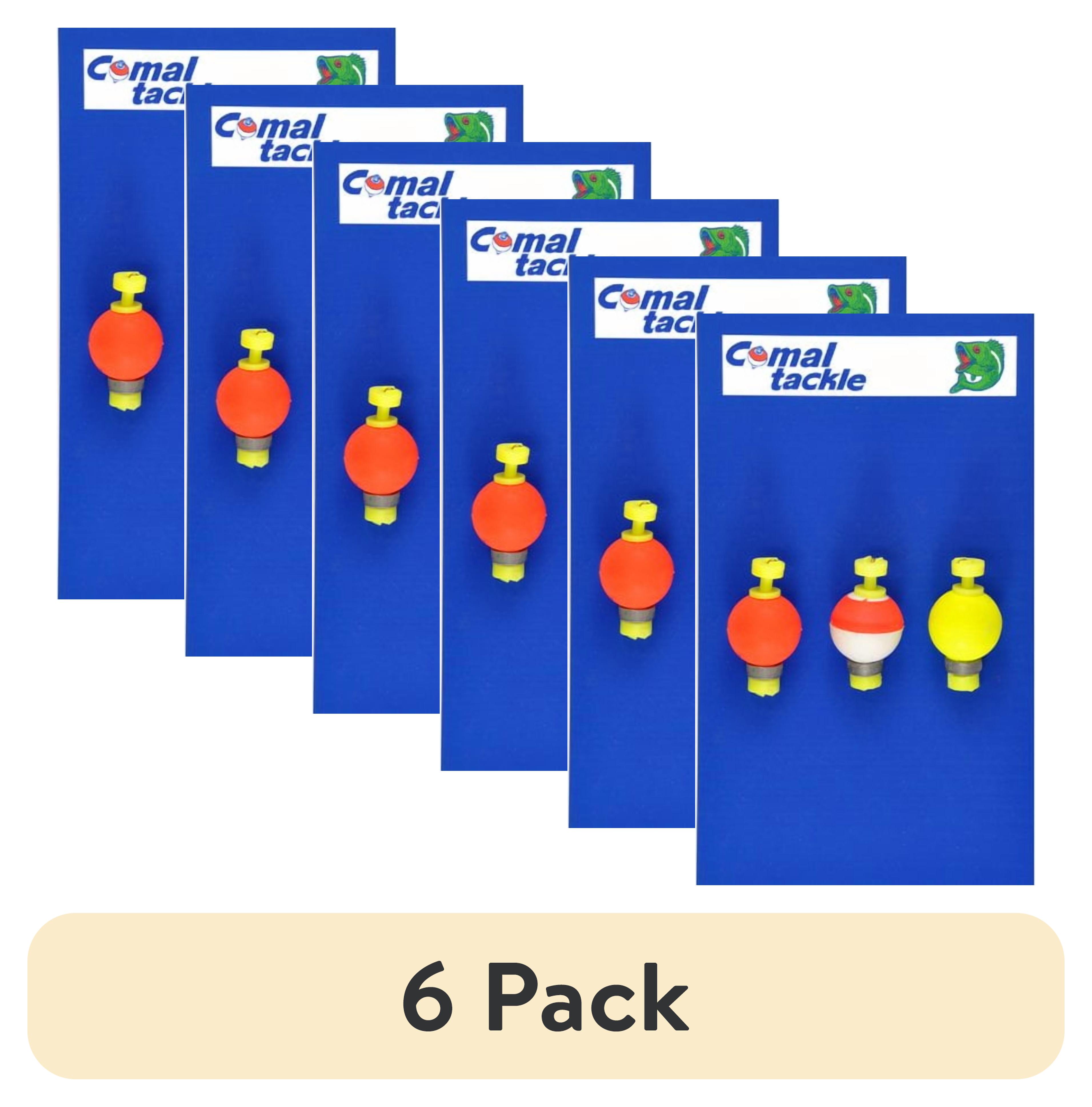(6 pack) Comal Weighted Round Snap-On Fishing Bobbers, 0.75-Inch, 3-Pack