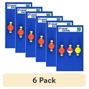 (6 pack) Comal Weighted Round Snap-On Fishing Bobbers, 0.75-Inch, 3-Pack