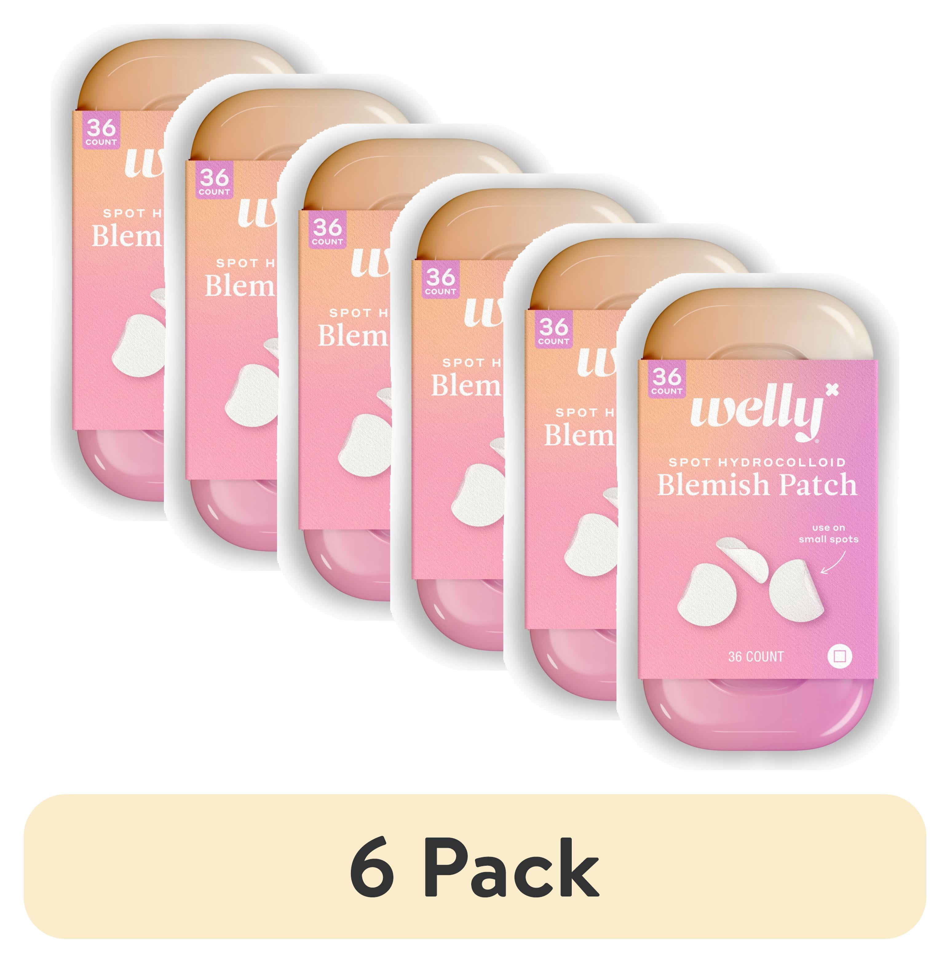 (6 pack) Welly Face Saver Clear Spot Acne Blemish Patches, 36 Count