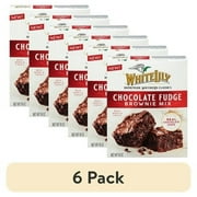 (6 pack) White Lily Chocolate Fudge Brownie Mix, 18 oz Box