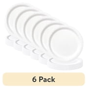 (6 pack) 20CT 9IN White Dessert Paper Plates by Way To Celebrate