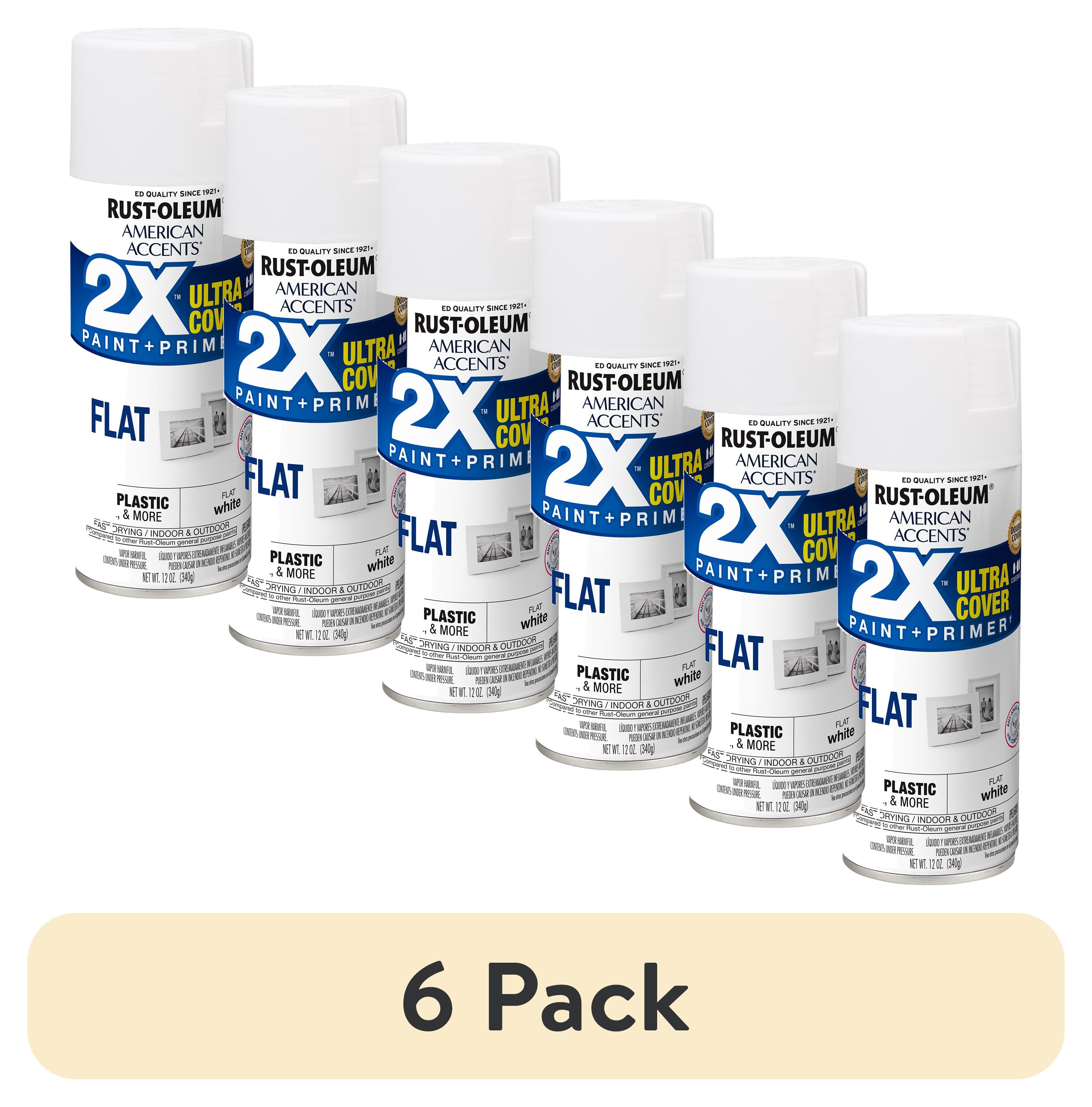 6 pack) Fluorescent Orange, Rust-Oleum Professional 2X Inverted