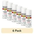 thumbnail image 1 of (6 pack) White, Rust-Oleum Stops Rust Flat Protective Enamel Spray Paint-7790830, 12 oz, 1 of 16