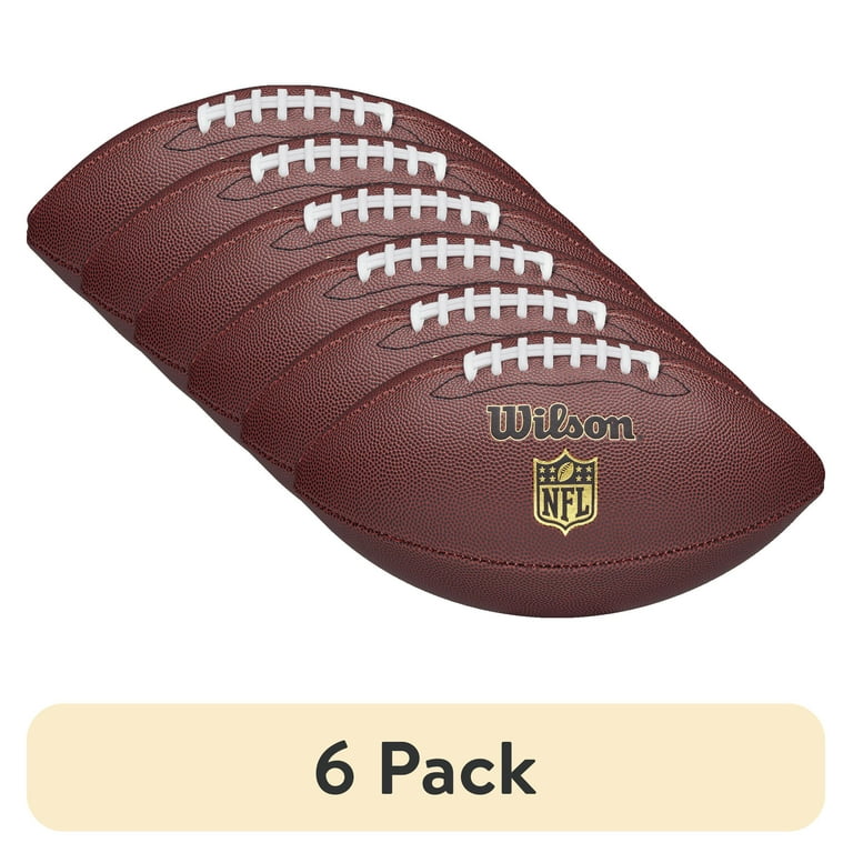 NFL ボール 6 pack) Wilson NFL Prestige Recreational Football - Brown, Junior