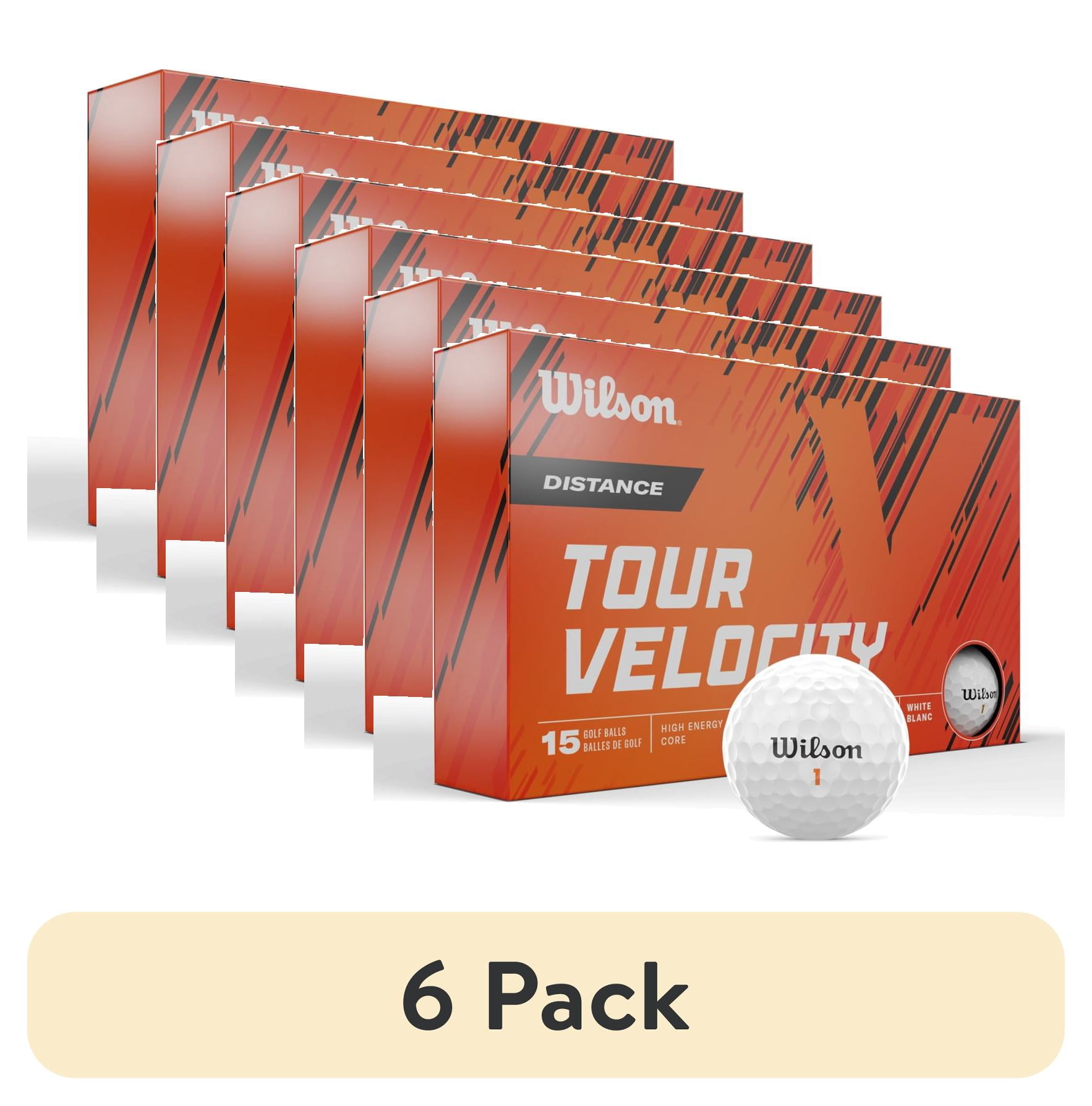 (6 pack) Wilson Tour Velocity 2023 Distance Golf Balls - White, 15pk