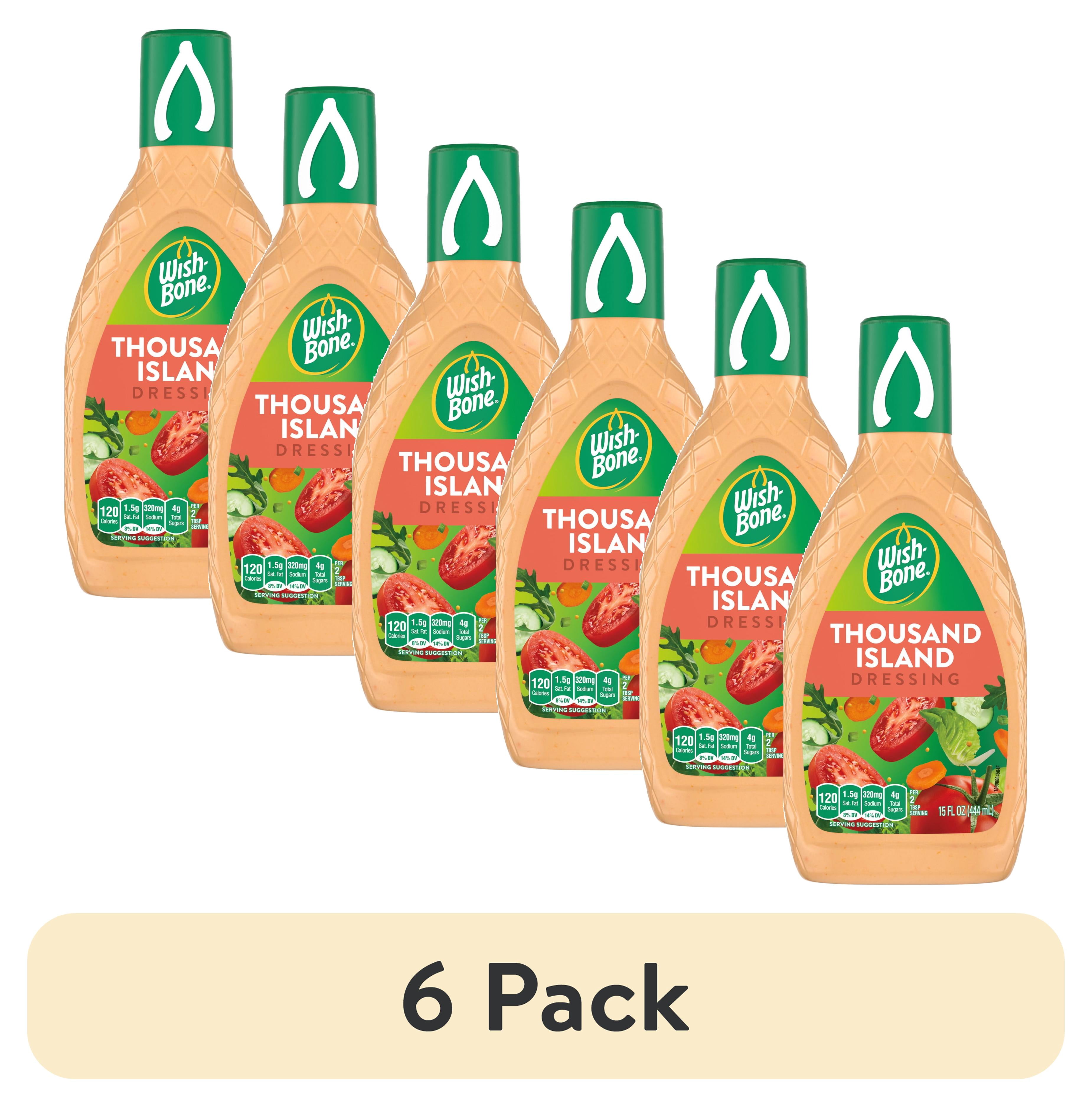 (6 pack) Wish-Bone Thousand Island Salad Dressing, 8 fl oz