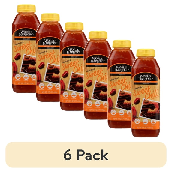 (6 pack) World Harbors Sauce Sweet Chili 16 fl oz