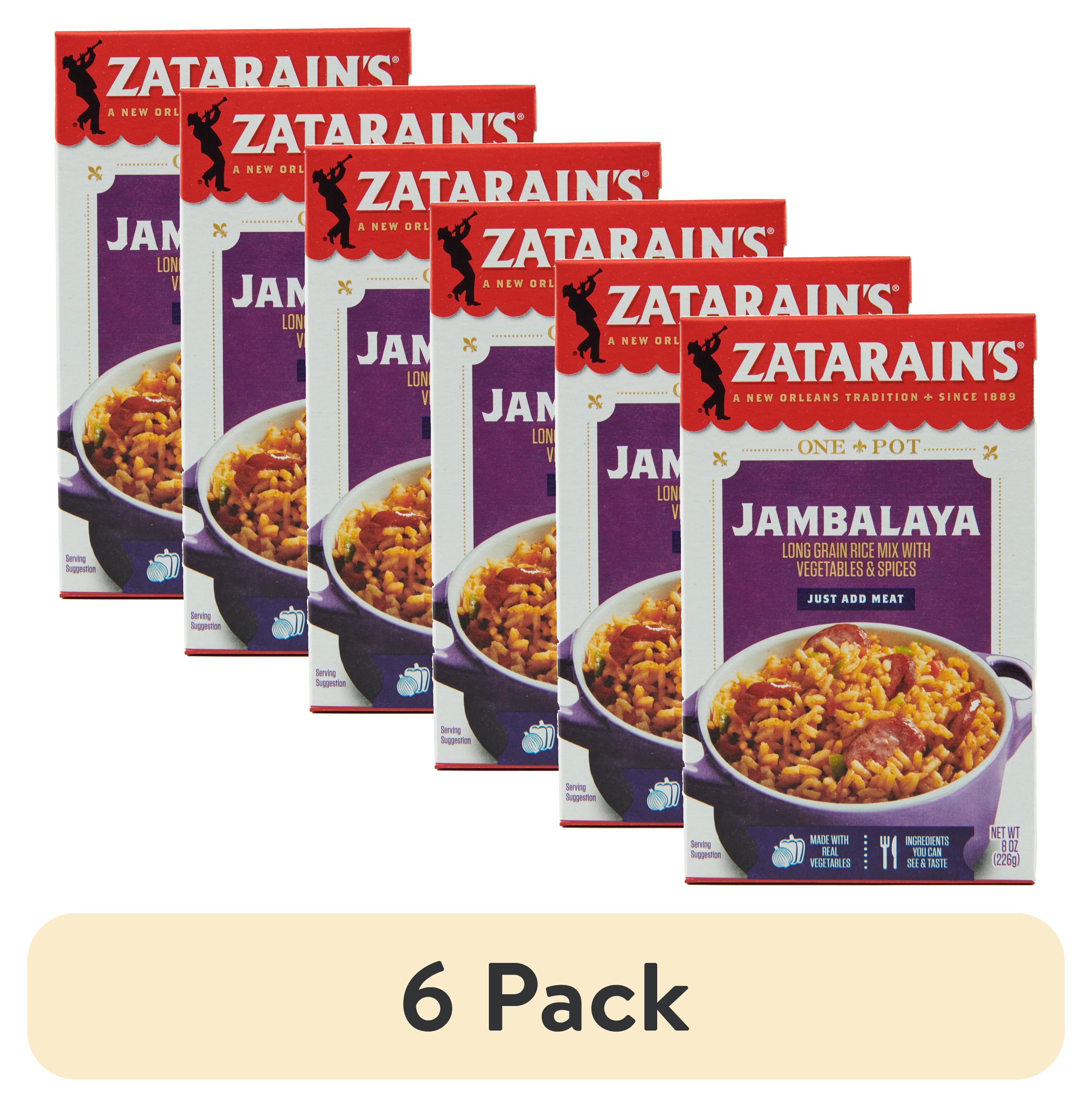(6 pack) Zatarain's Jambalaya Rice Dinner Mix, 8.0 oz Box - Walmart.com