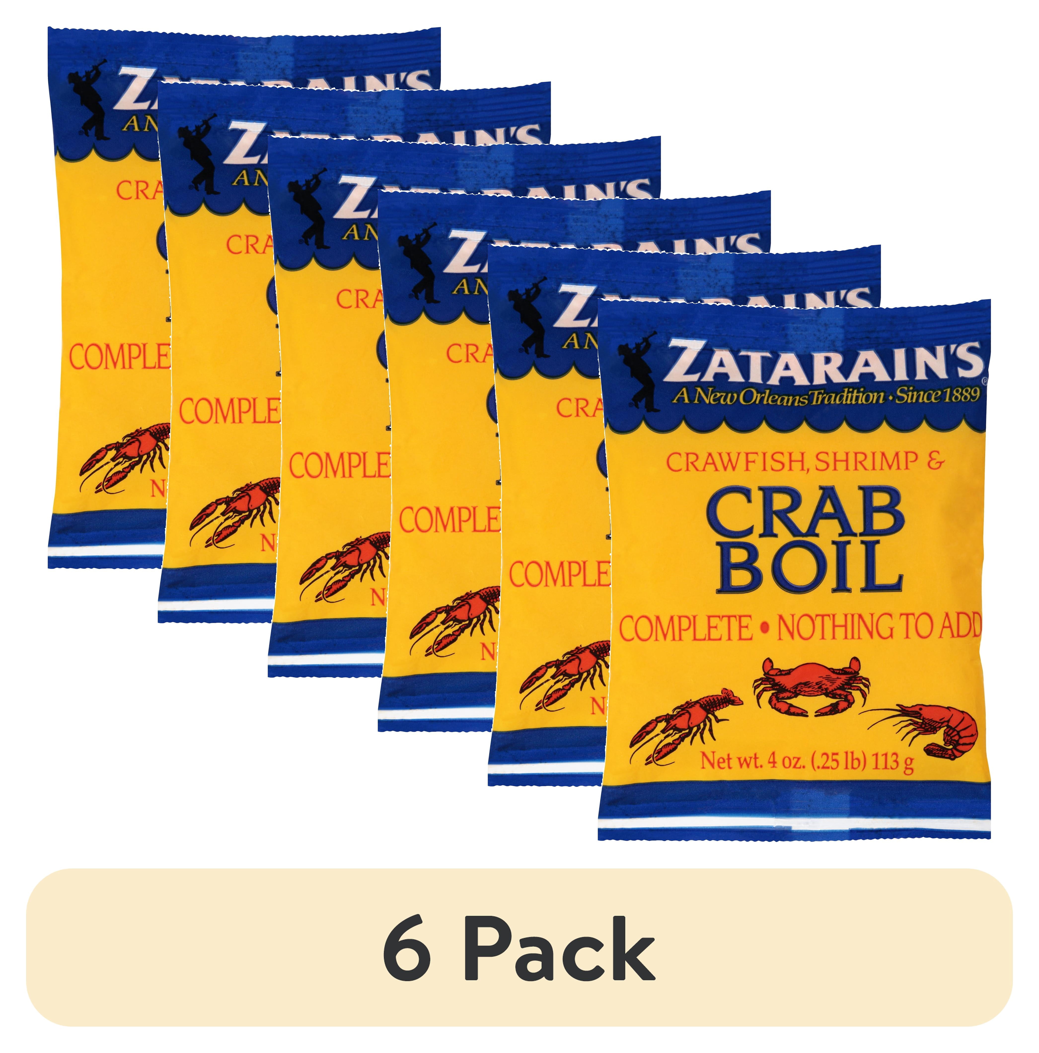 (6 pack) Zatarain's Preseasoned Crab Boil, 4.0 oz Bag