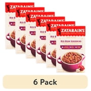 (6 pack) Zatarain's Red Bean Seasoning, 2.4 oz Box