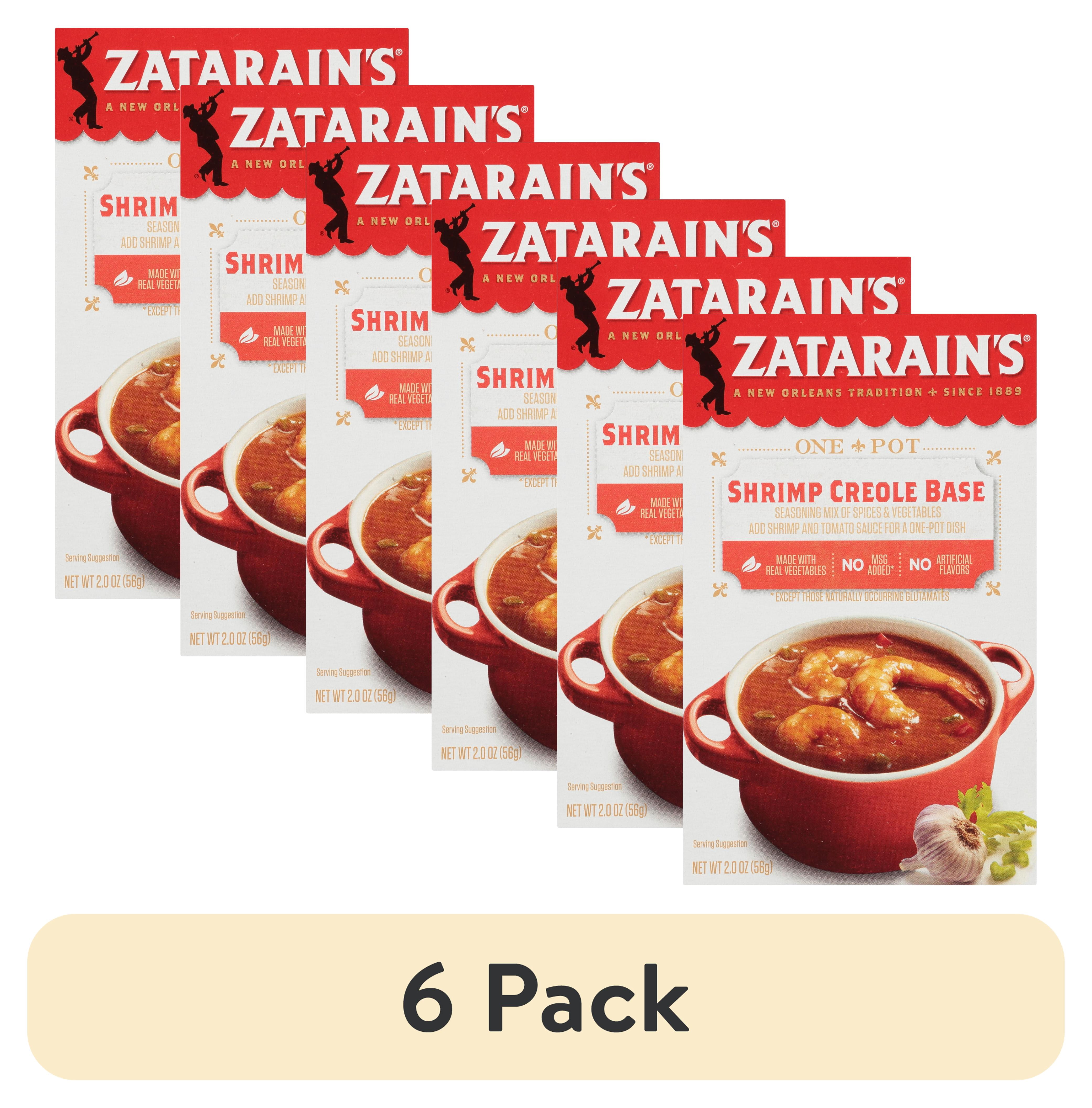 (6 pack) Zatarain's Shrimp Creole Base, 2.0 oz Box