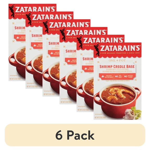 (6 pack) Zatarain's Shrimp Creole Base, 2.0 oz Box
