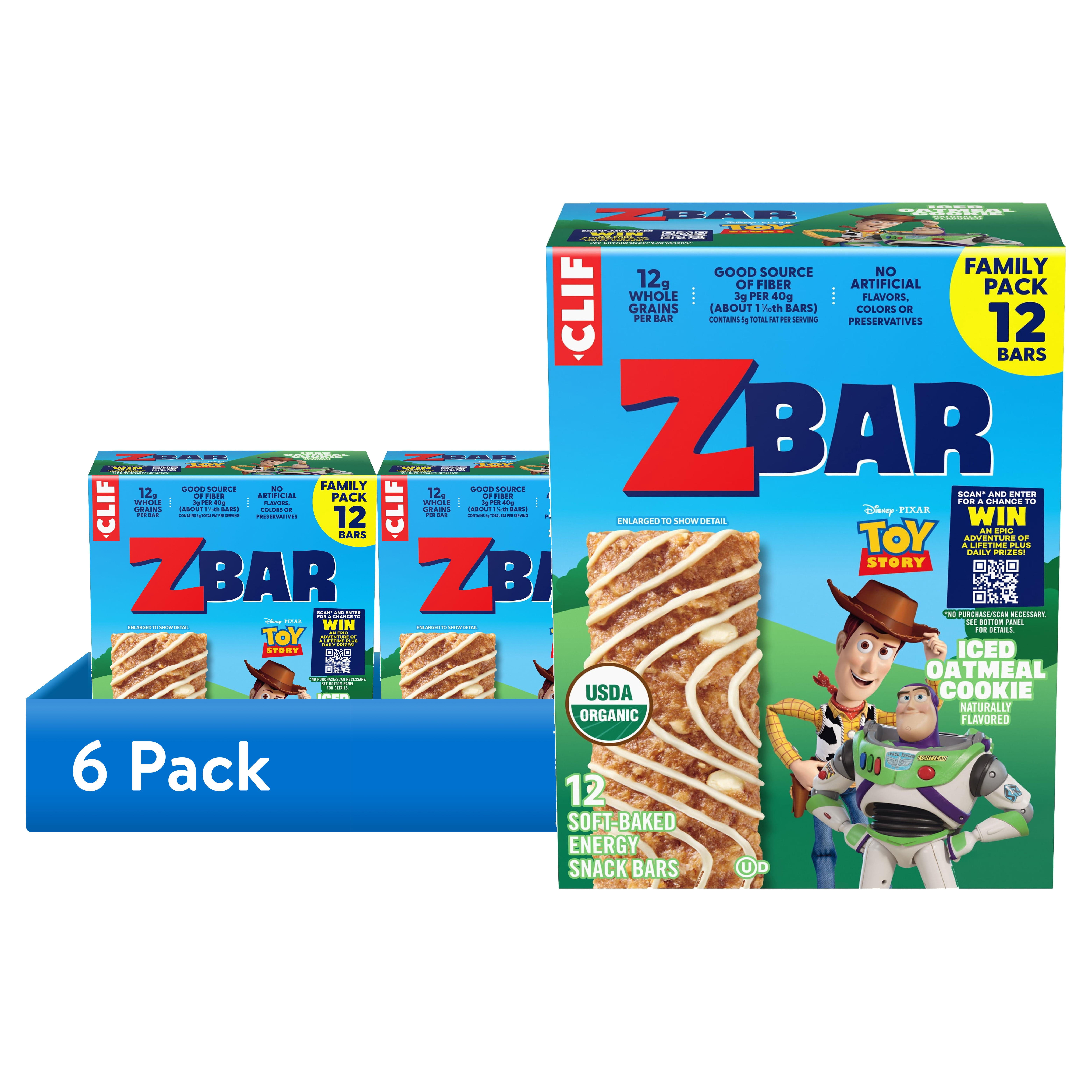 6 pack) Zbar Iced Oatmeal Cookie Soft-Baked Energy Snack Bars