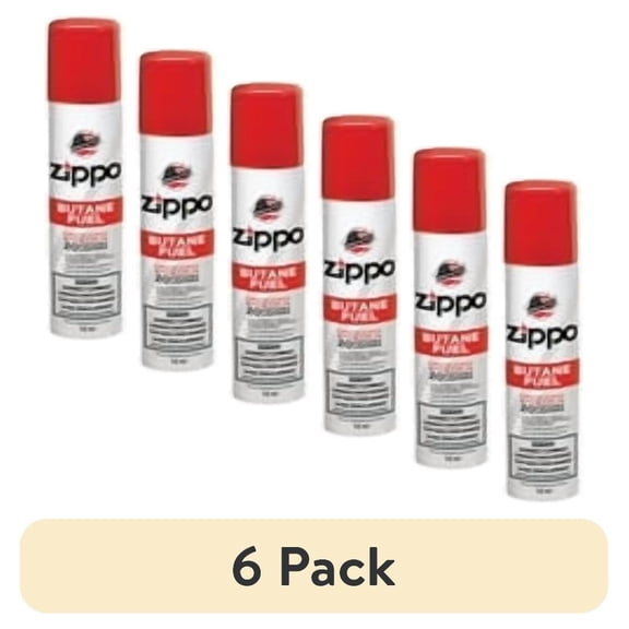(6 pack) Zippo Butane Fuel 75ml