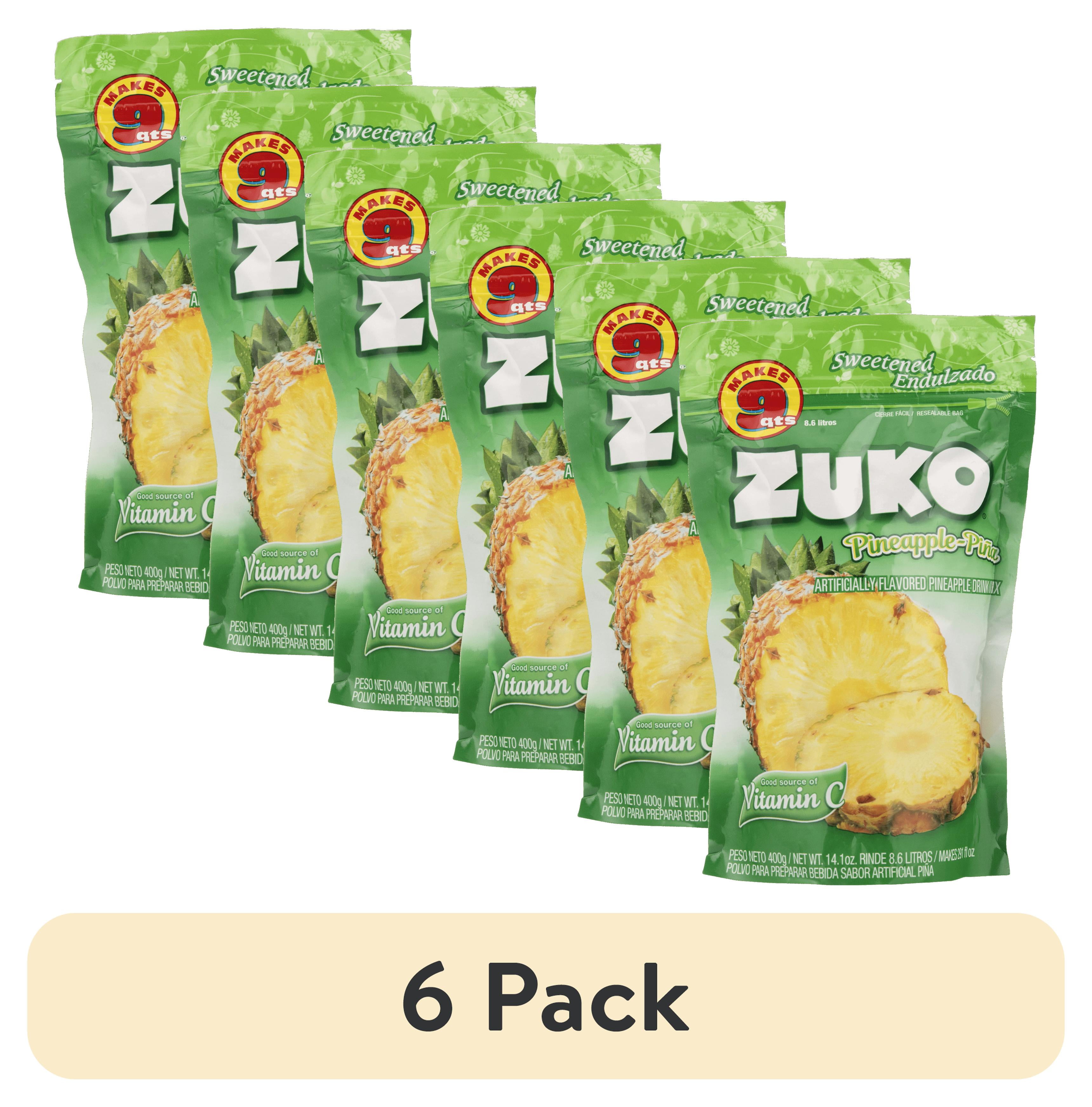 6 pack) Zuko Pineapple Drink Mix, 14.1 Oz - Walmart.com