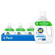 6 pack all free clear Liquid Fabric Softener for Sensitive Skin, 34 fl oz, 50 Loads