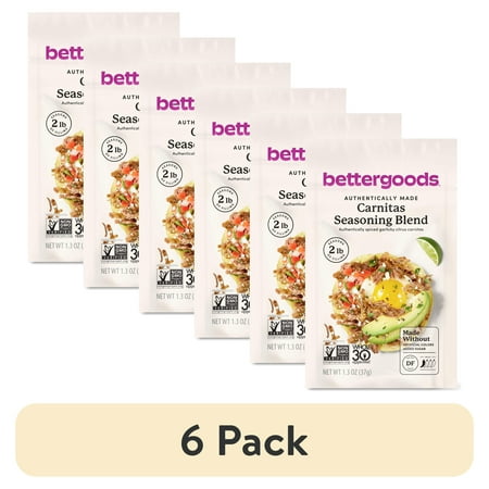(6 pack) bettergoods Carnitas Seasoning Blend, 1.3 oz