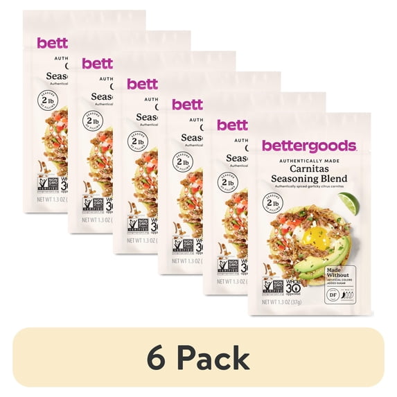 (6 pack) bettergoods Carnitas Seasoning Blend, 1.3 oz