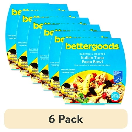 (6 pack) bettergoods Italian Tuna Pasta Bowl, MSC Certified, 5.64 oz