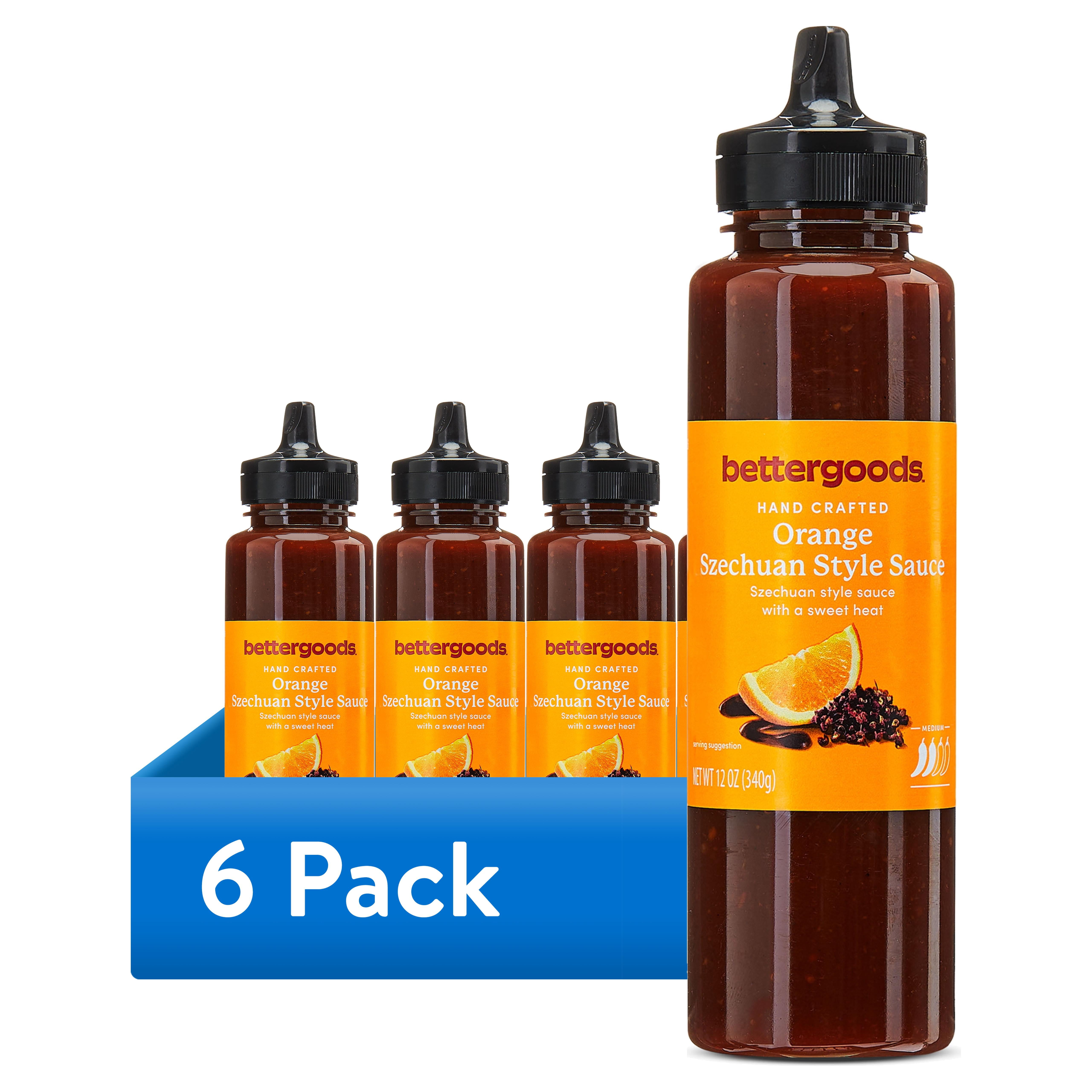 (6 pack) bettergoods Orange Szechuan Style Sauce, 12 oz
