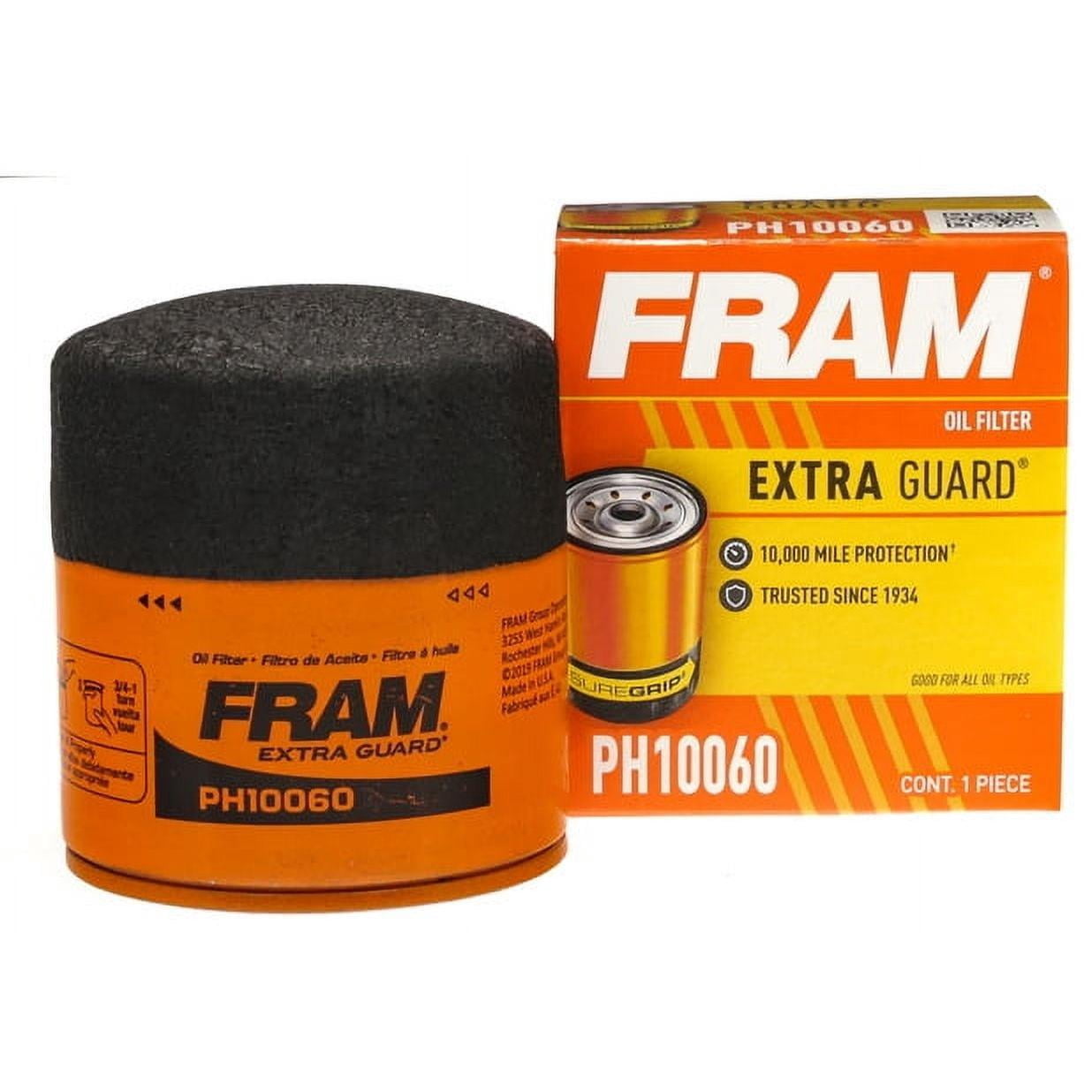 (6 pack case) Fram extra guard oil filter, ph10060