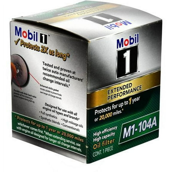 (6 pack case) Mobil 1 m1-104a extended performance oil filter
