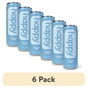 (6 pack) happy Coffee Cold Brew, 11oz Ready-To-Drink Canned Coffee