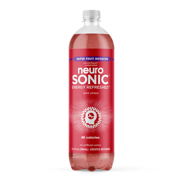 (6 pack) neuroSONIC, Superfruit, Energy Beverage, 16.9oz