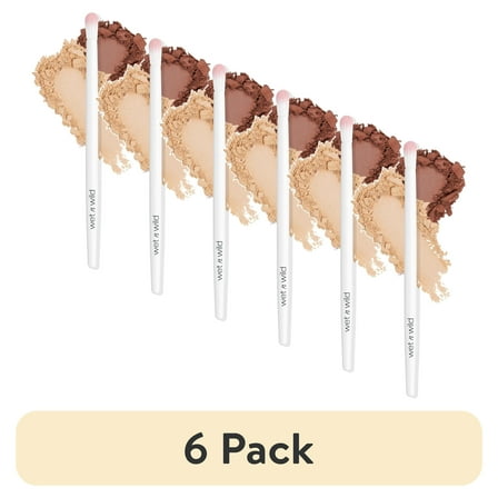 (6 pack) wet n wild Essential Cosmetic Brush - Crease Blending, Eyeshadow Application