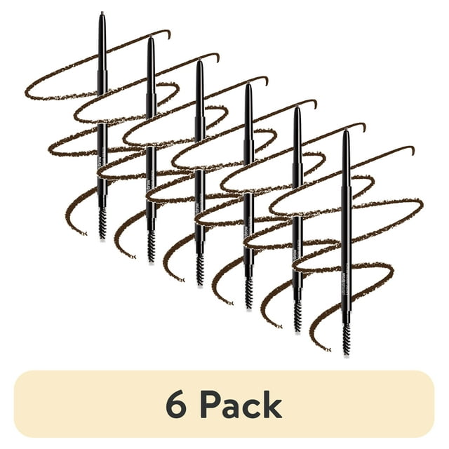 (6 pack) wet n wild Ultimate Brow™ Micro Brow Pencil - Deep Brown