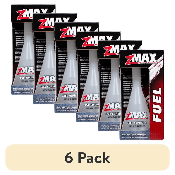 (6 pack) zMAX Fuel Additive, Fuel System Cleaner and Treatment, 12 fl oz bottle