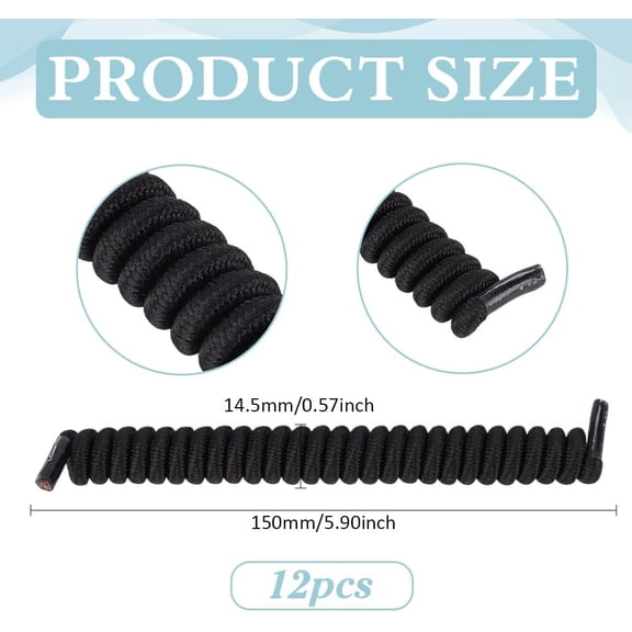 6 pair 6 Pairs Sun String Visor Cord Curly Shoelaces Replacement Elastic Shoe Lace for Foam Sun Hat Sports Sports Shoes